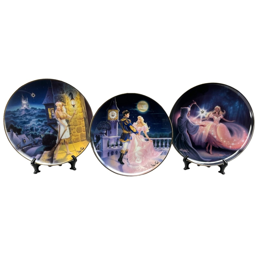 Franklin Mint Cinderella Limited Edition Plates (3) - Steve Read & Kirk Reinert